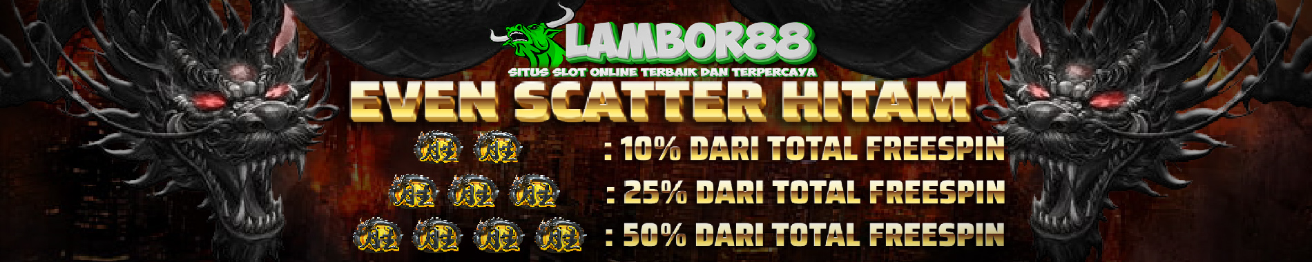 EVENT SCATTER HITAM LAMBOR88